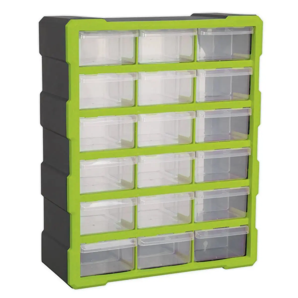 Sealey Cabinet Box 18 Drawer - Green/Black 1