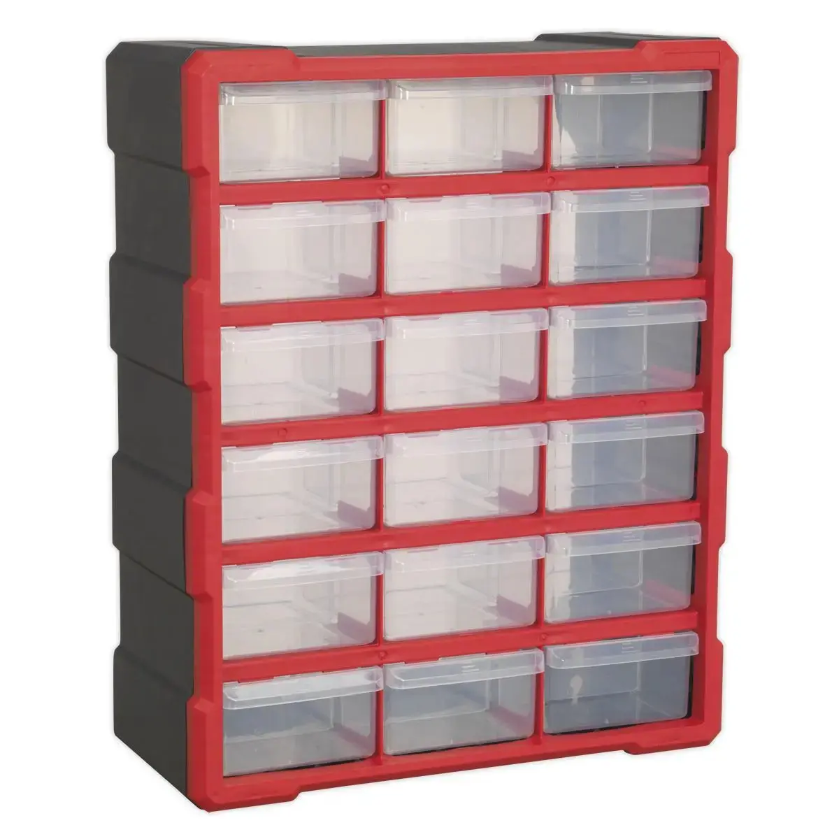 Sealey Cabinet Box 18 Drawer - Red/Black 1