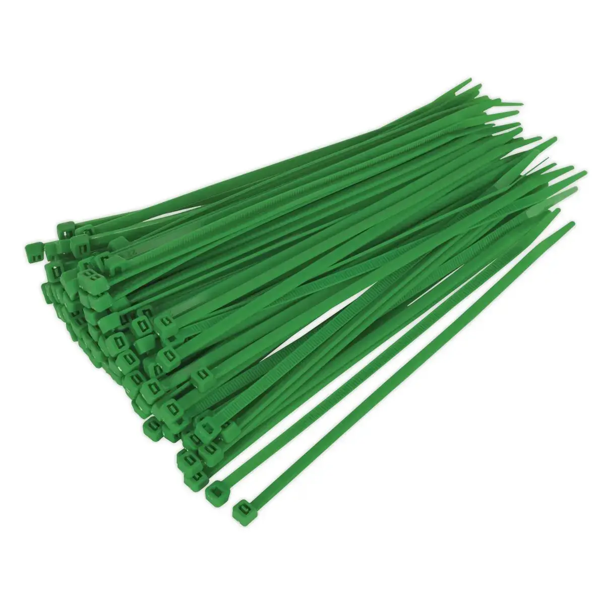 Sealey Cable Tie 200 X 4.4Mm Green Pack Of 100 1