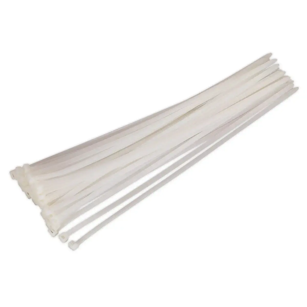 Sealey Cable Tie 450 X 7.6Mm White Pack Of 50 1