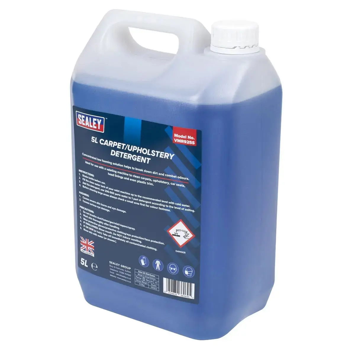 Sealey Carpet/Upholstery Detergent 5L 2