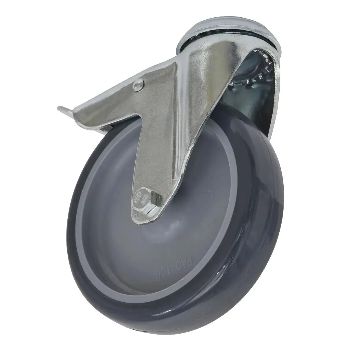 Sealey Castor Wheel Bolt Hole Swivel With Total Lock Ø100mm 1