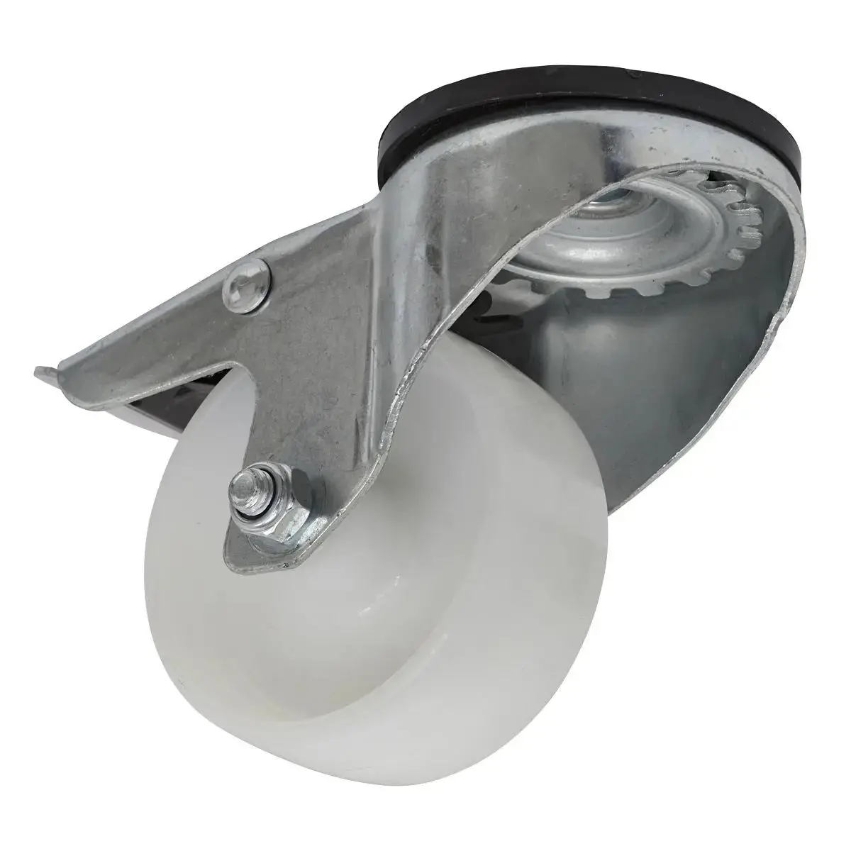 Sealey Castor Wheel Bolt Hole Swivel With Total Lock Ø80mm 1