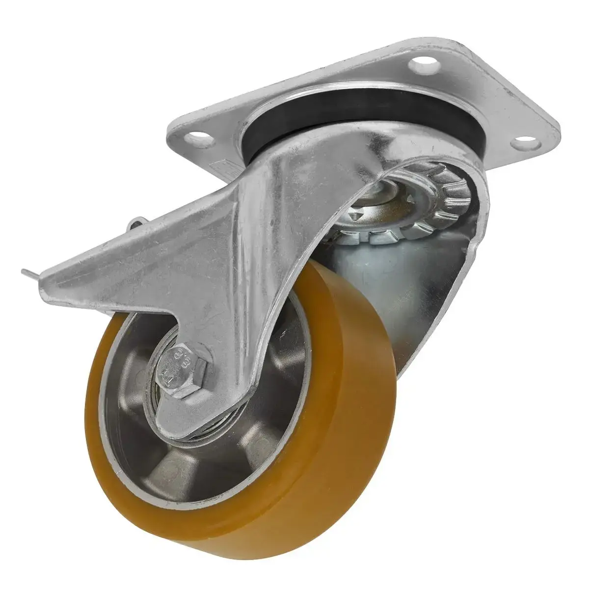 Sealey Castor Wheel Swivel Plate With Total Lock Ø125mm 1