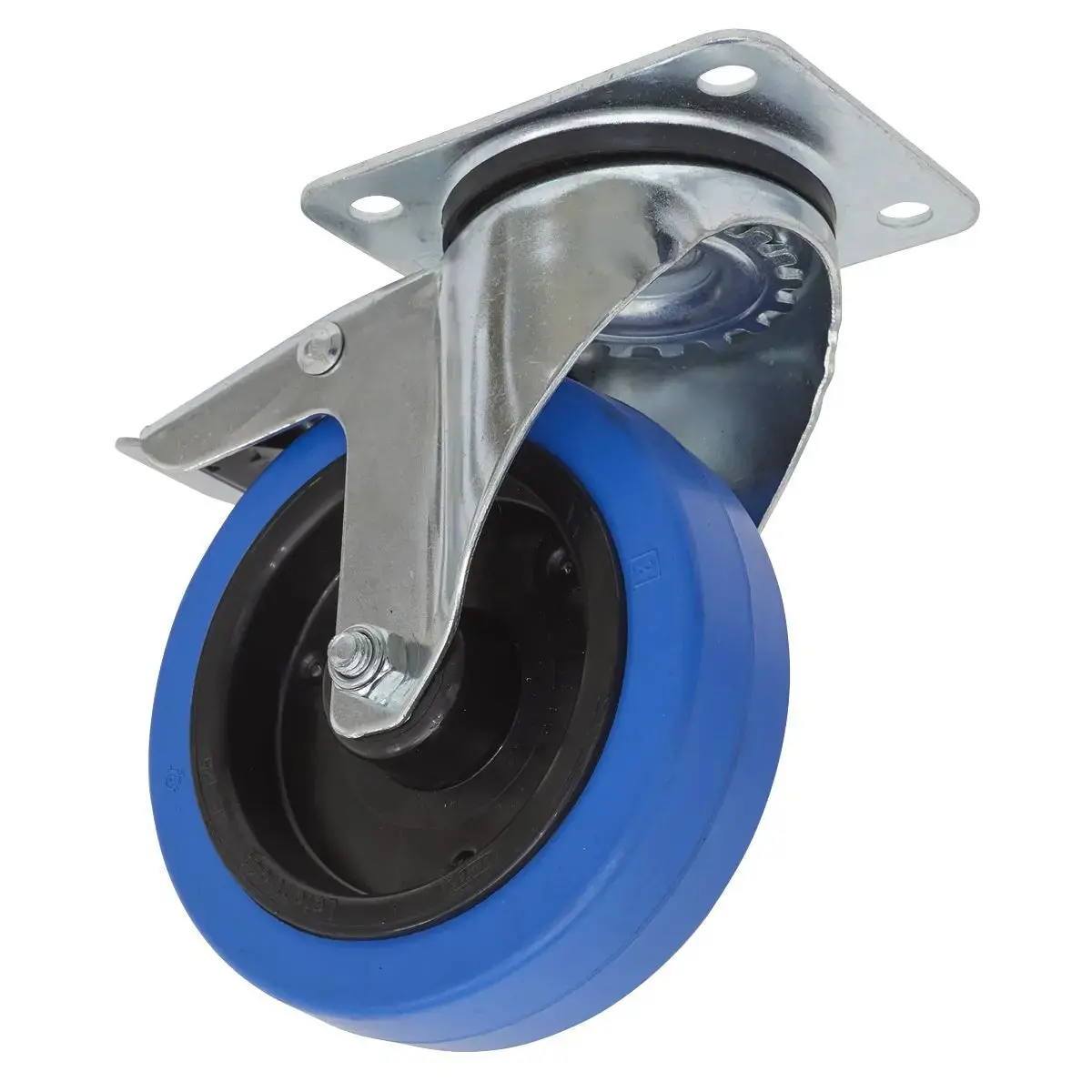 Sealey Castor Wheel Swivel Plate With Total Lock Ø125mm 1