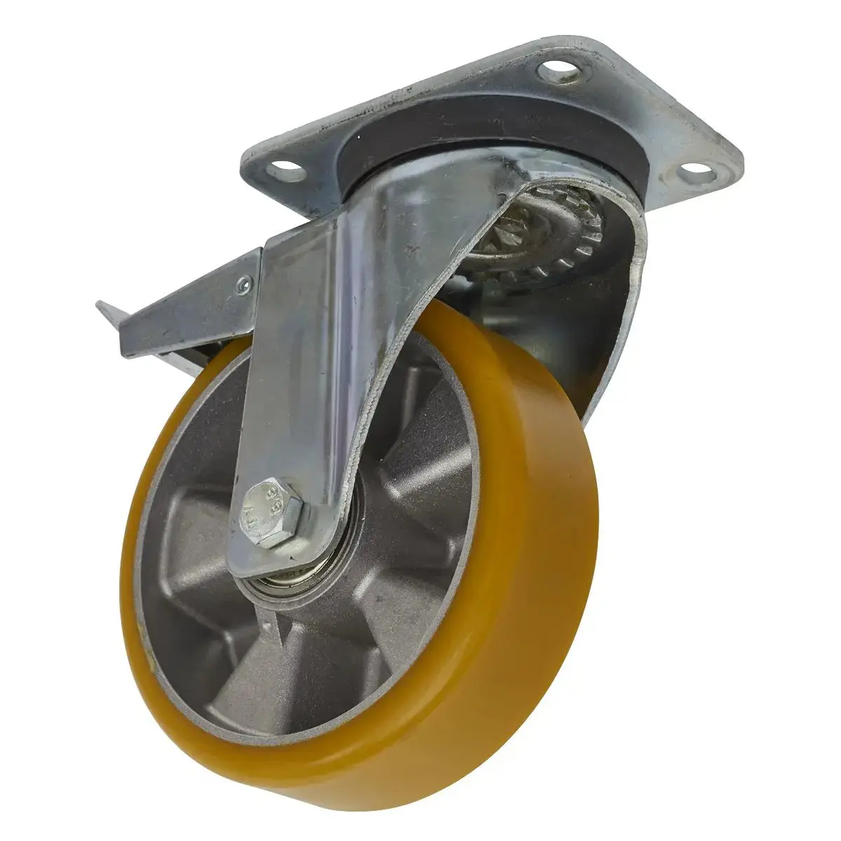 Sealey Castor Wheel Swivel Plate With Total Lock Ø160mm 1