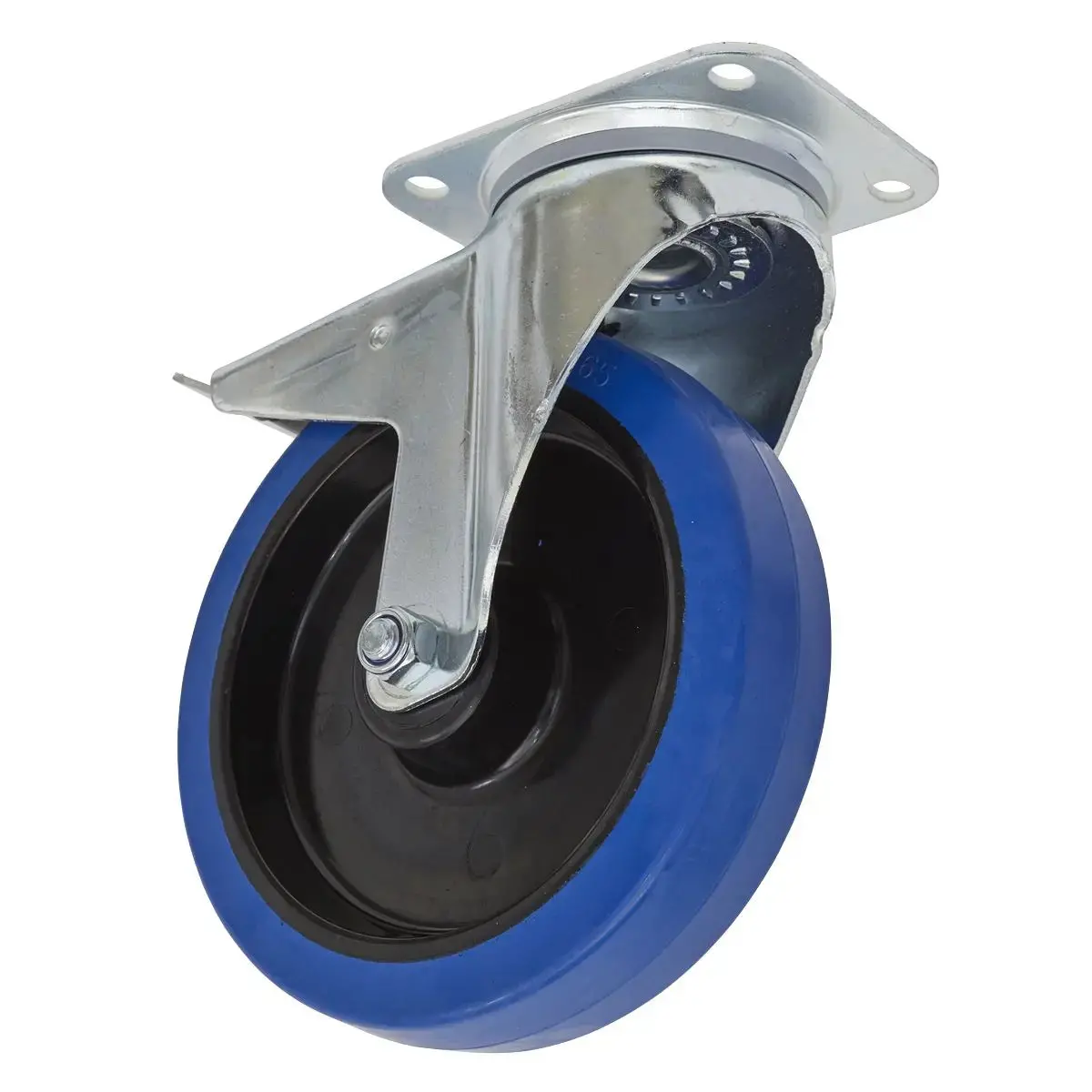 Sealey Castor Wheel Swivel Plate With Total Lock Ø200mm 1