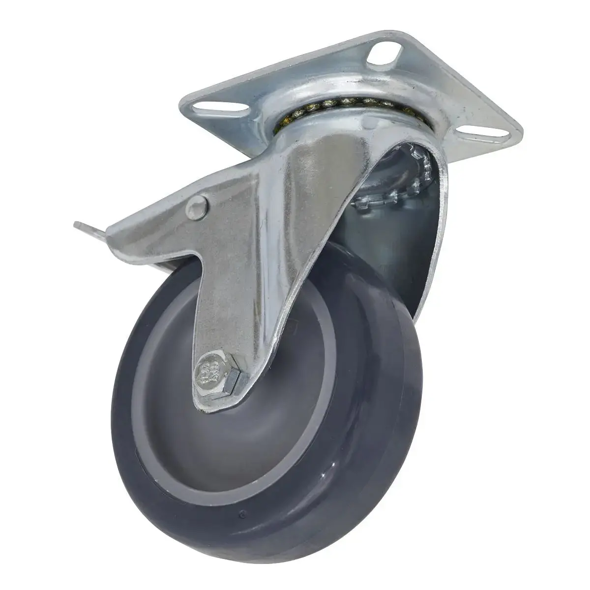 Sealey Castor Wheel Swivel Plate With Total Lock Ø75mm 1