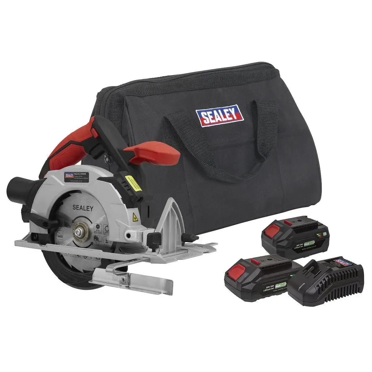 Sealey Circular Saw Kit 20V Sv20 Series Ø150mm - 2 Batteries 1