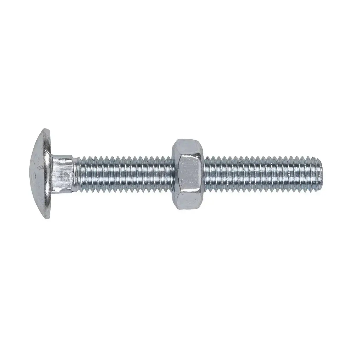 Sealey Coach Bolt & Nut Din 603 - M10 X 75Mm Zinc Pack Of 50 1