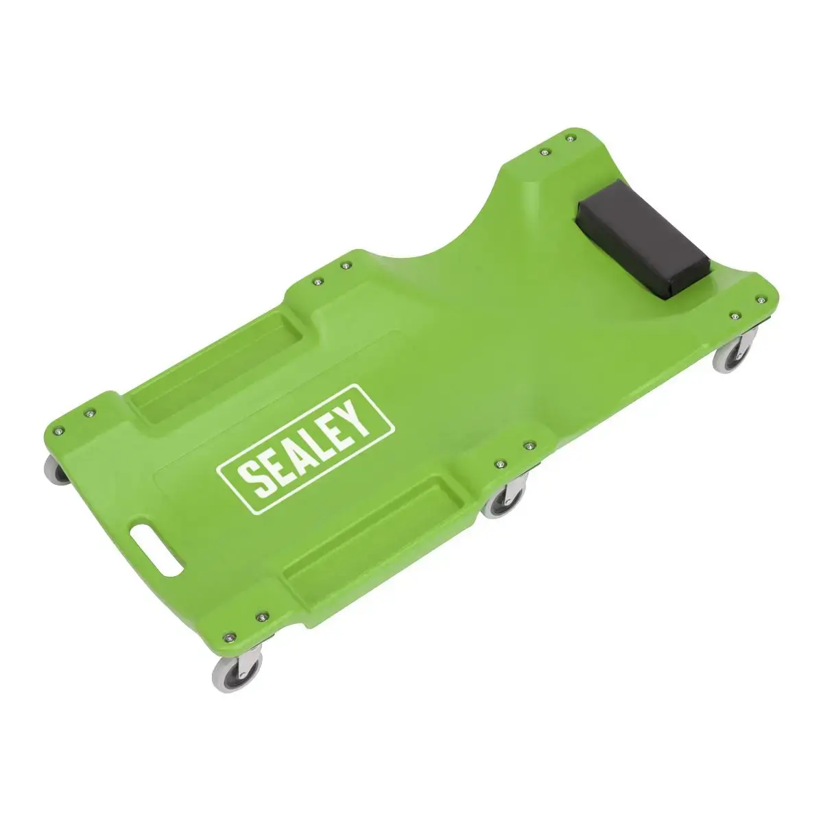 Sealey Composite Creeper With 6 Wheels - Hi-Vis Green 1