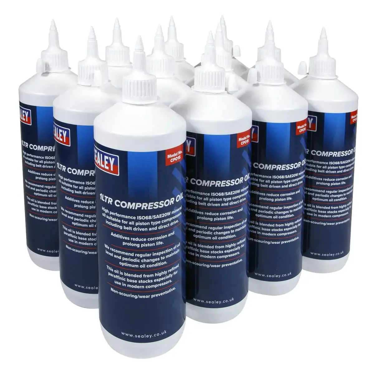 Sealey Compressor Oil 1L - Pack Of 12 1