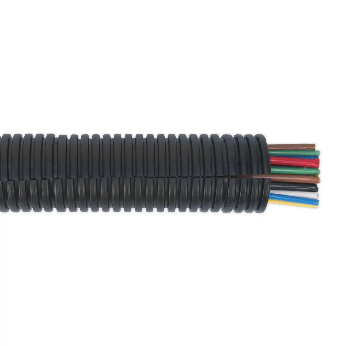 Sealey Convoluted Cable Sleeving Split Ø22-27Mm 10M 1
