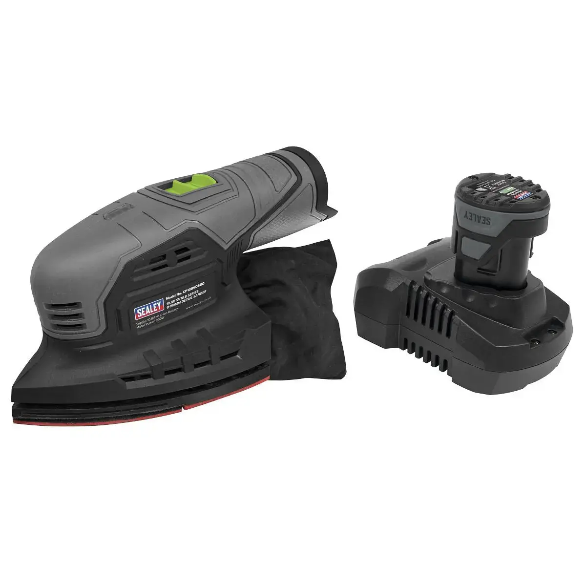 Sealey Cordless 150Mm Detail Sander 10.8V 2Ah Sv10.8 1