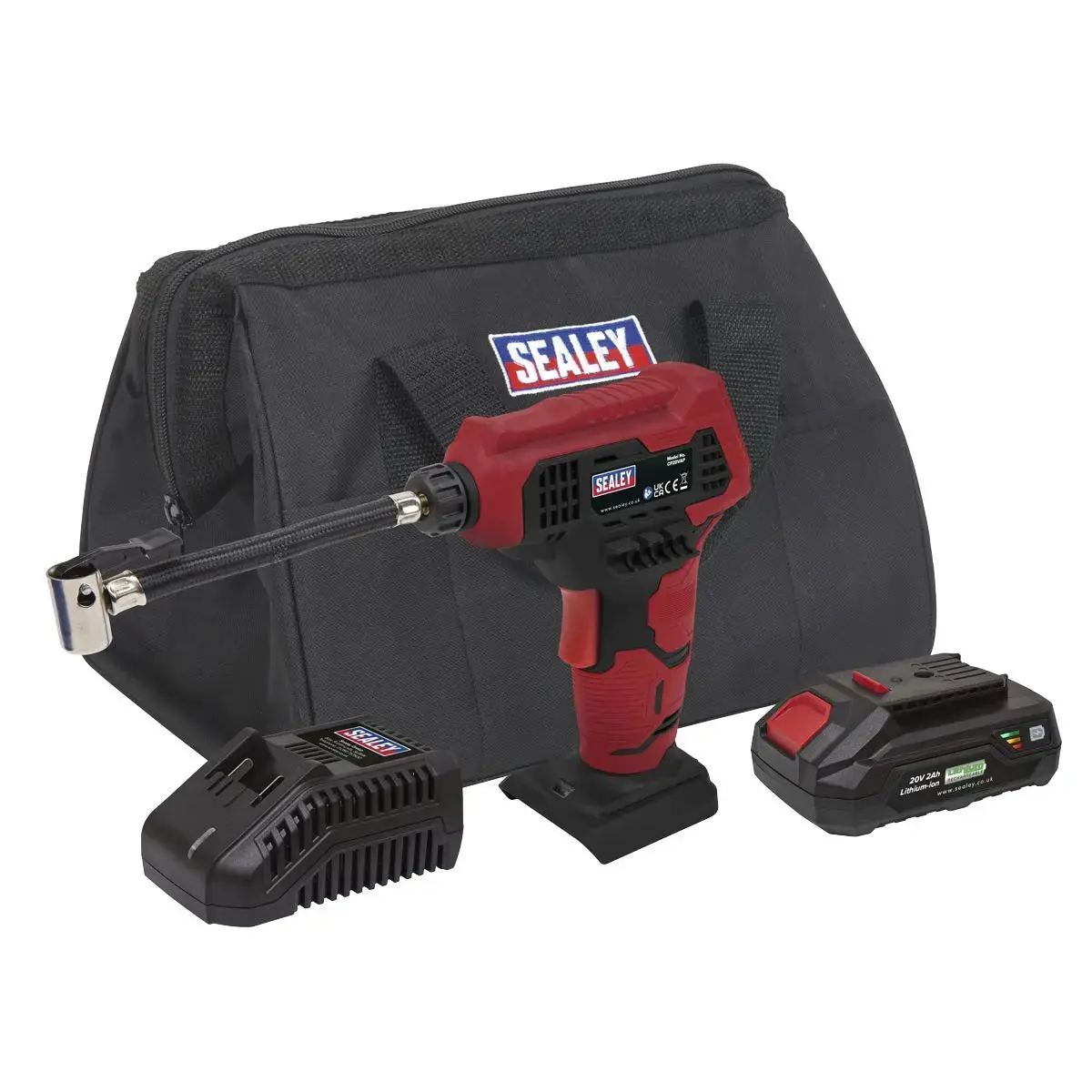Sealey Cordless Air Pump Kit 20V 2Ah Sv20 Series 1
