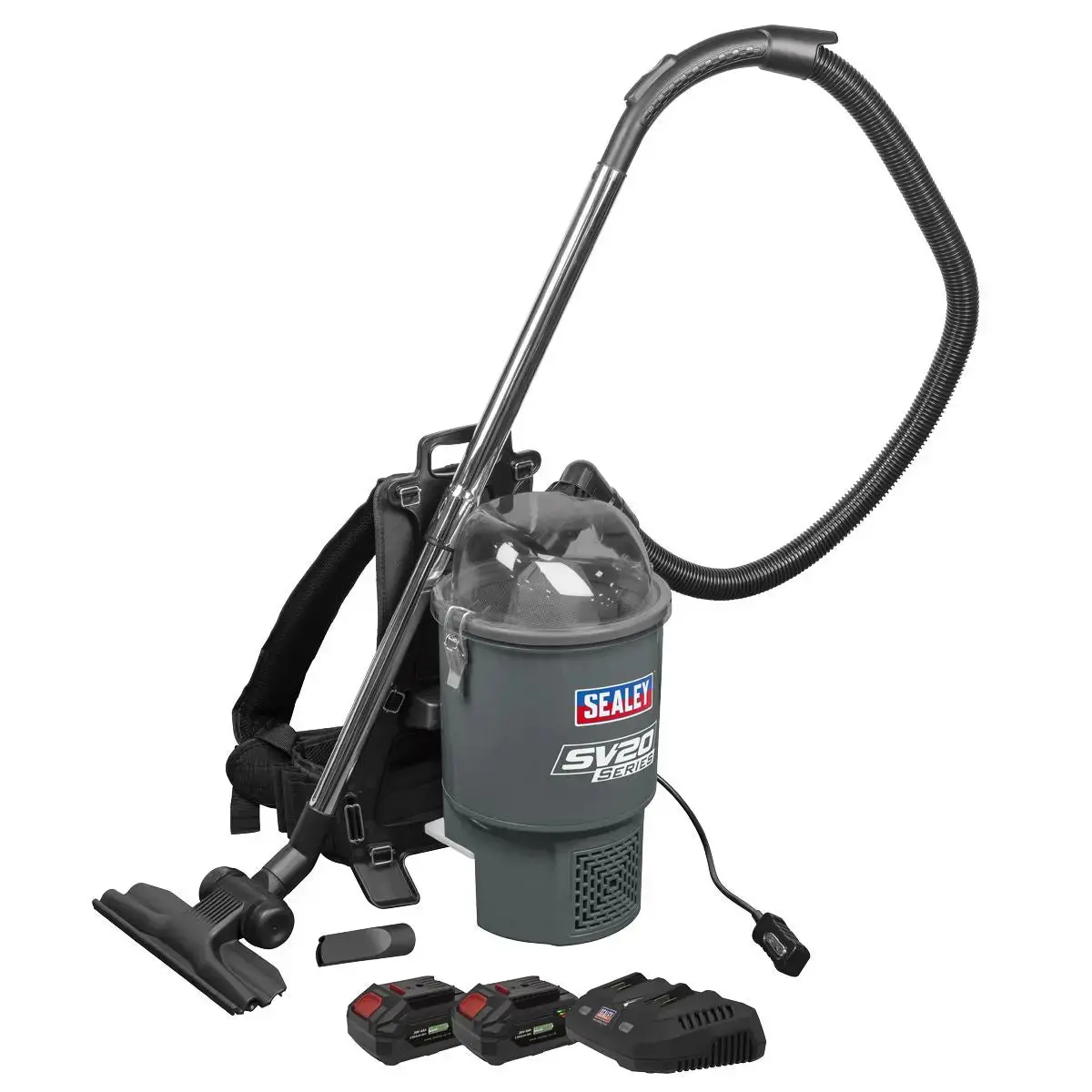 Sealey Cordless Backpack Vacuum Kit Sv20 Series 40V 1