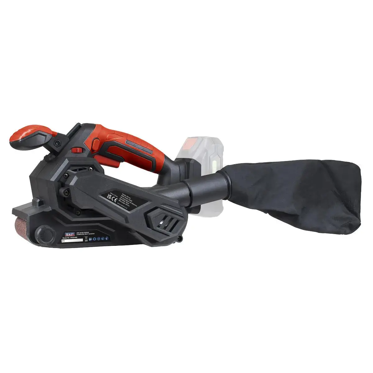 Sealey Cordless Belt Sander 20V Sv20 Series 76Mm - Body Only 1