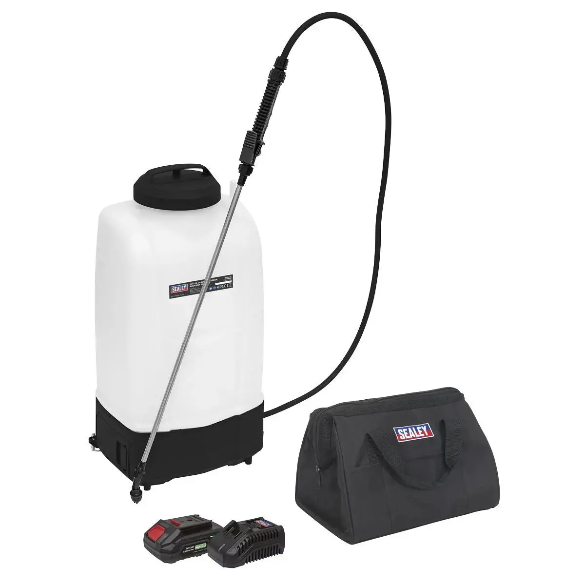 Sealey Cordless Garden Backpack Sprayer 15L 20V 2Ah Sv20 Series 1
