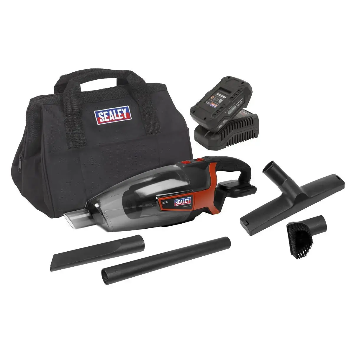 Sealey Cordless Handheld Vacuum Cleaner Kit 650Ml 20V 2Ah Sv20 Series 1