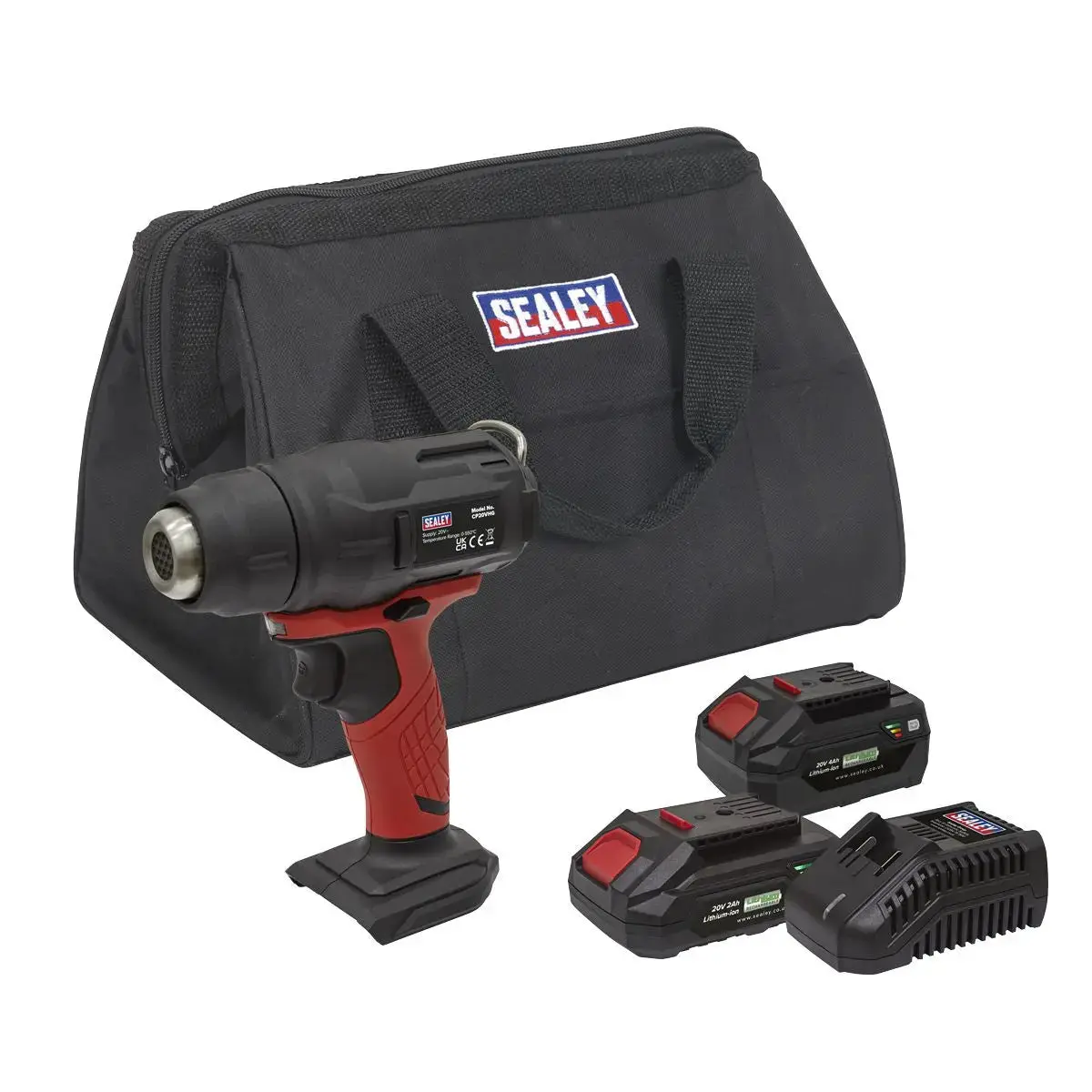 Sealey Cordless Hot Air Gun Kit 20V Sv20 Series - 2 Batteries 1