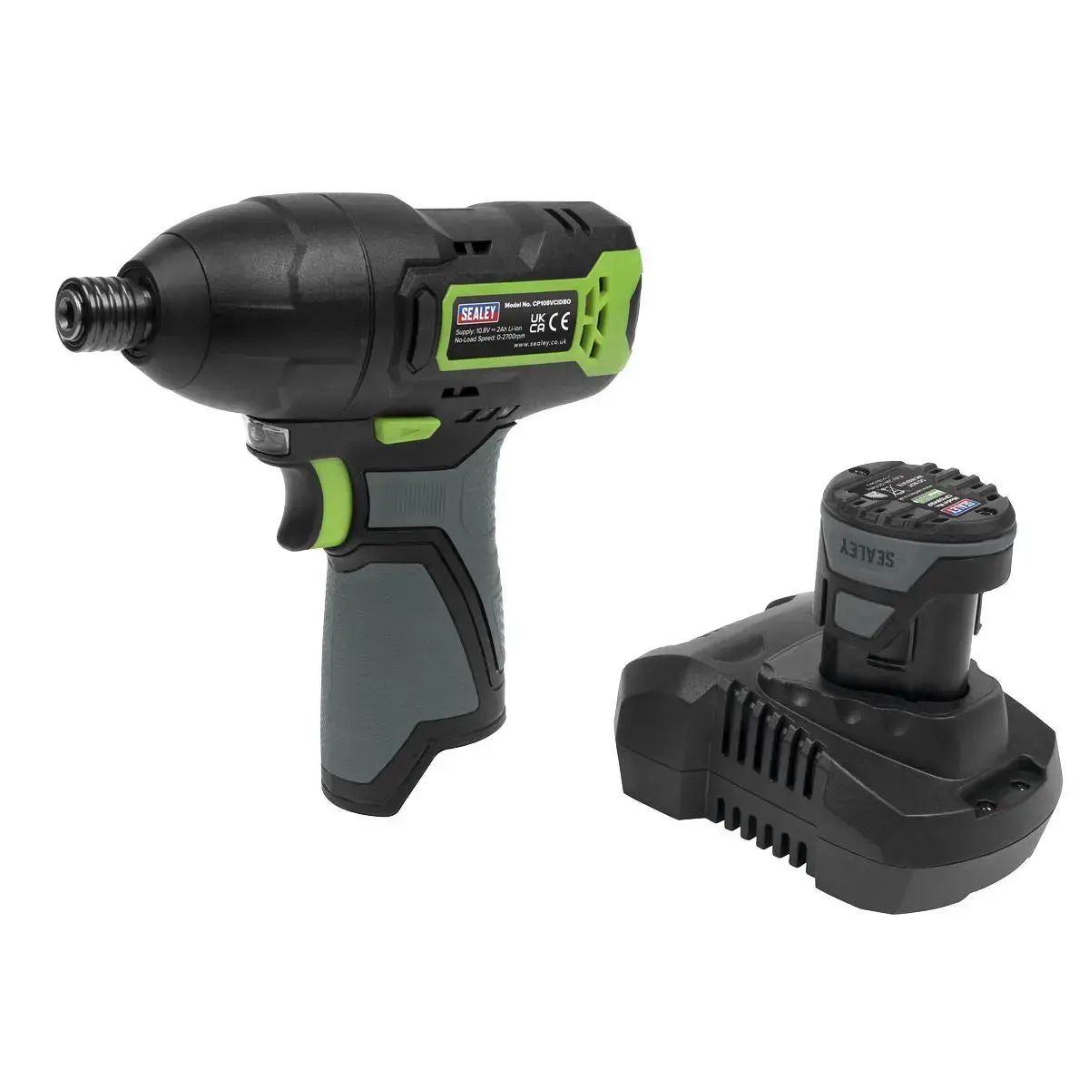 Sealey Cordless Impact Driver 1/4"Hex Drive 10.8V 2Ah Sv10.8 Series 1