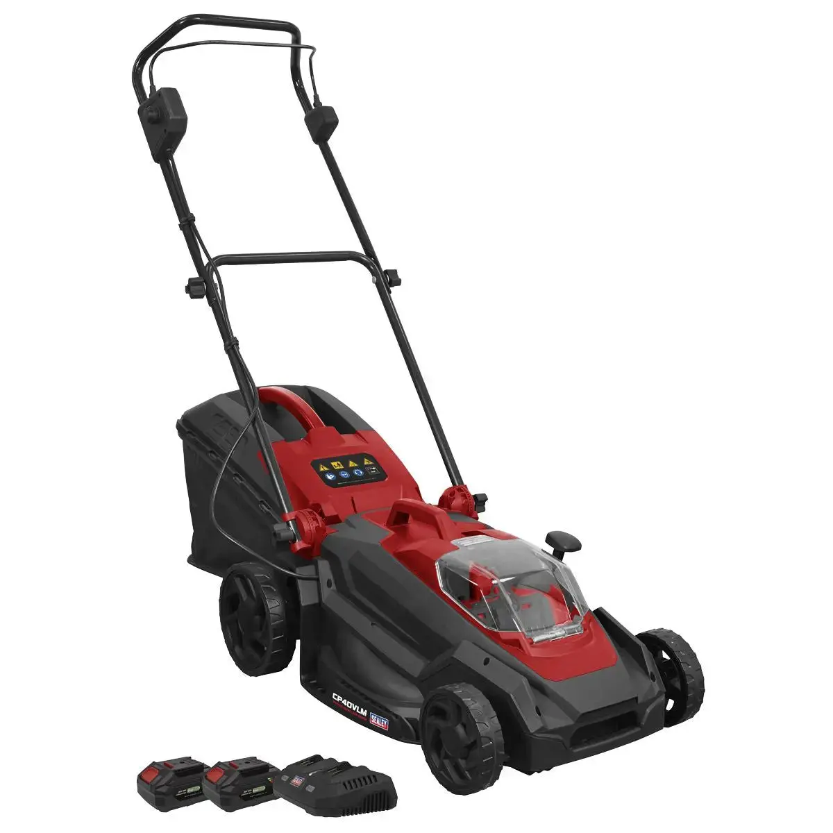 Sealey Cordless Lawn Mower Kit 40V 4Ah Sv20 Series 40Cm 1