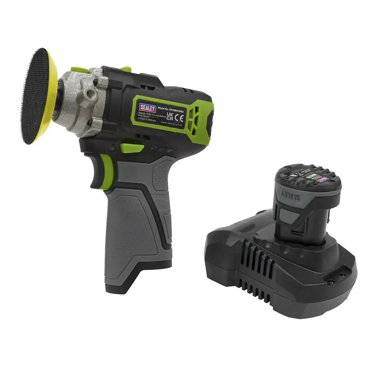 Sealey Cordless Polisher Ø75mm 10.8V 2Ah Sv10.8 Series 1