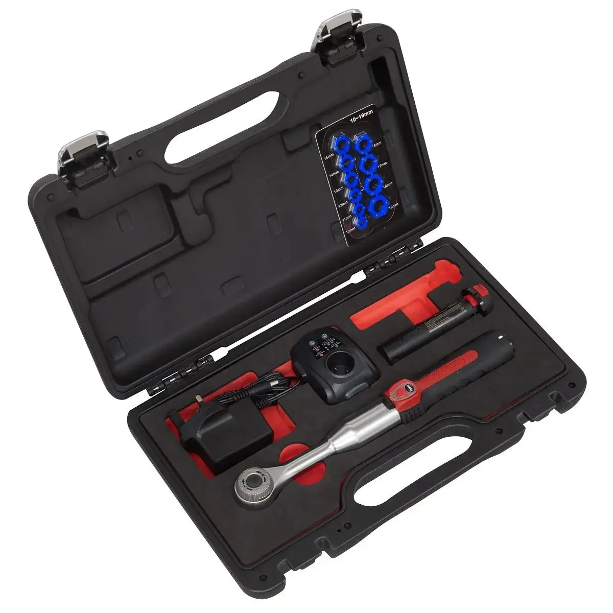 Sealey Cordless Power Speed Ratchet Wrench Kit 3/8" Drive 60 Tooth In Case 1