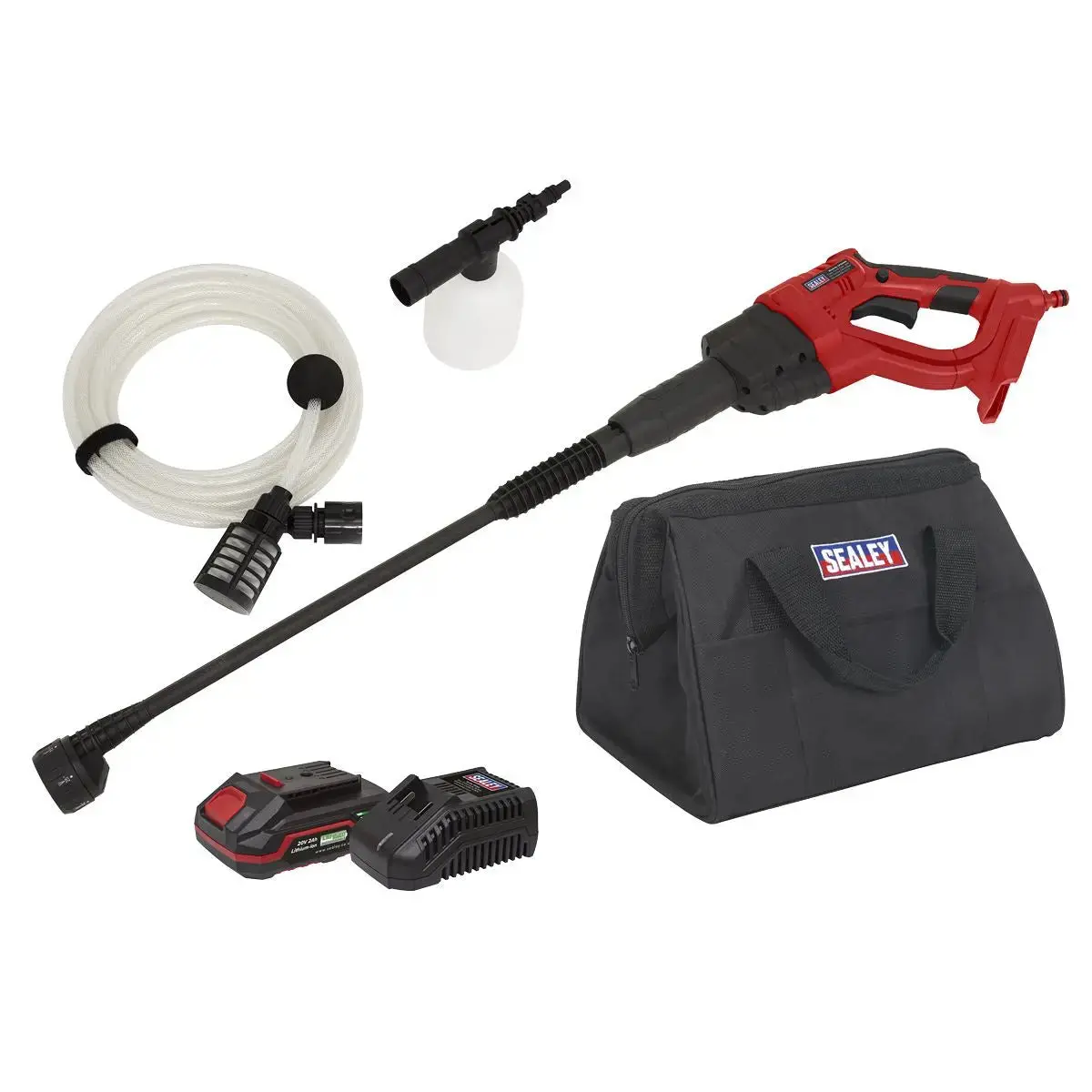 Sealey Cordless Pressure Washer 20V Sv20 Series 2Ah 1