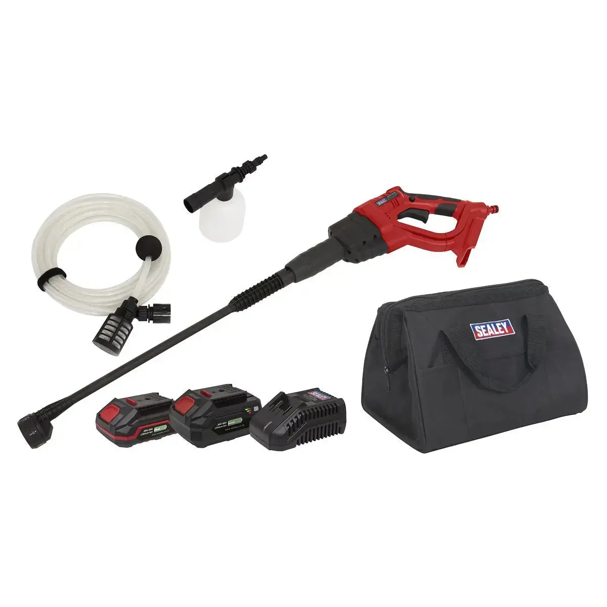 Sealey Cordless Pressure Washer Kit 20V Sv20 Series - 2 Batteries 1