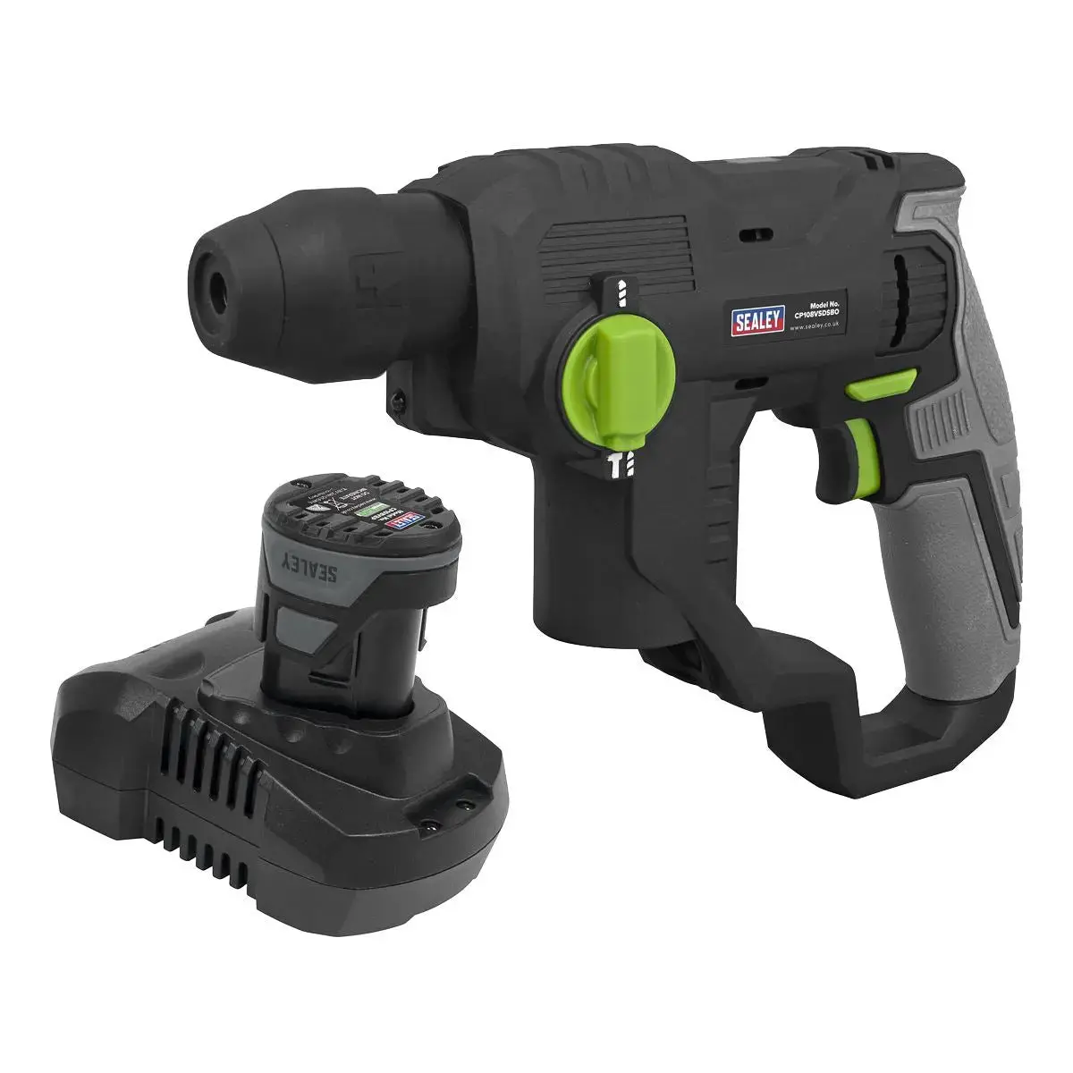 Sealey Cordless Sds Plus Rotary Hammer Drill Kit 10.8V 2Ah Sv10.8 1