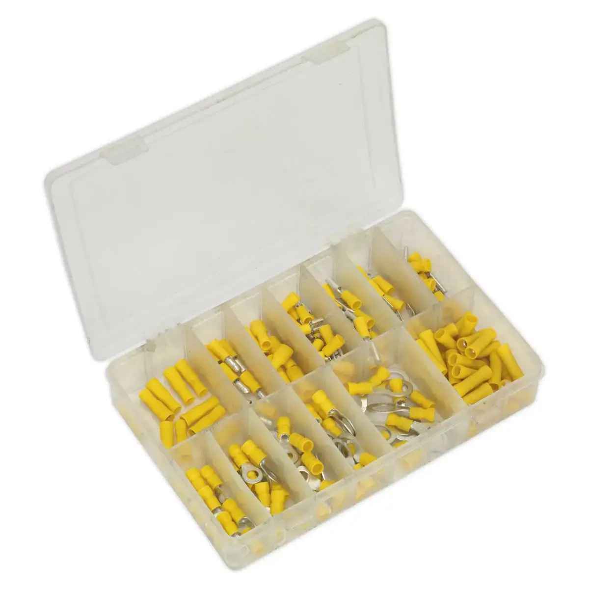 Sealey Crimp Terminal Assortment 140Pc Yellow 1