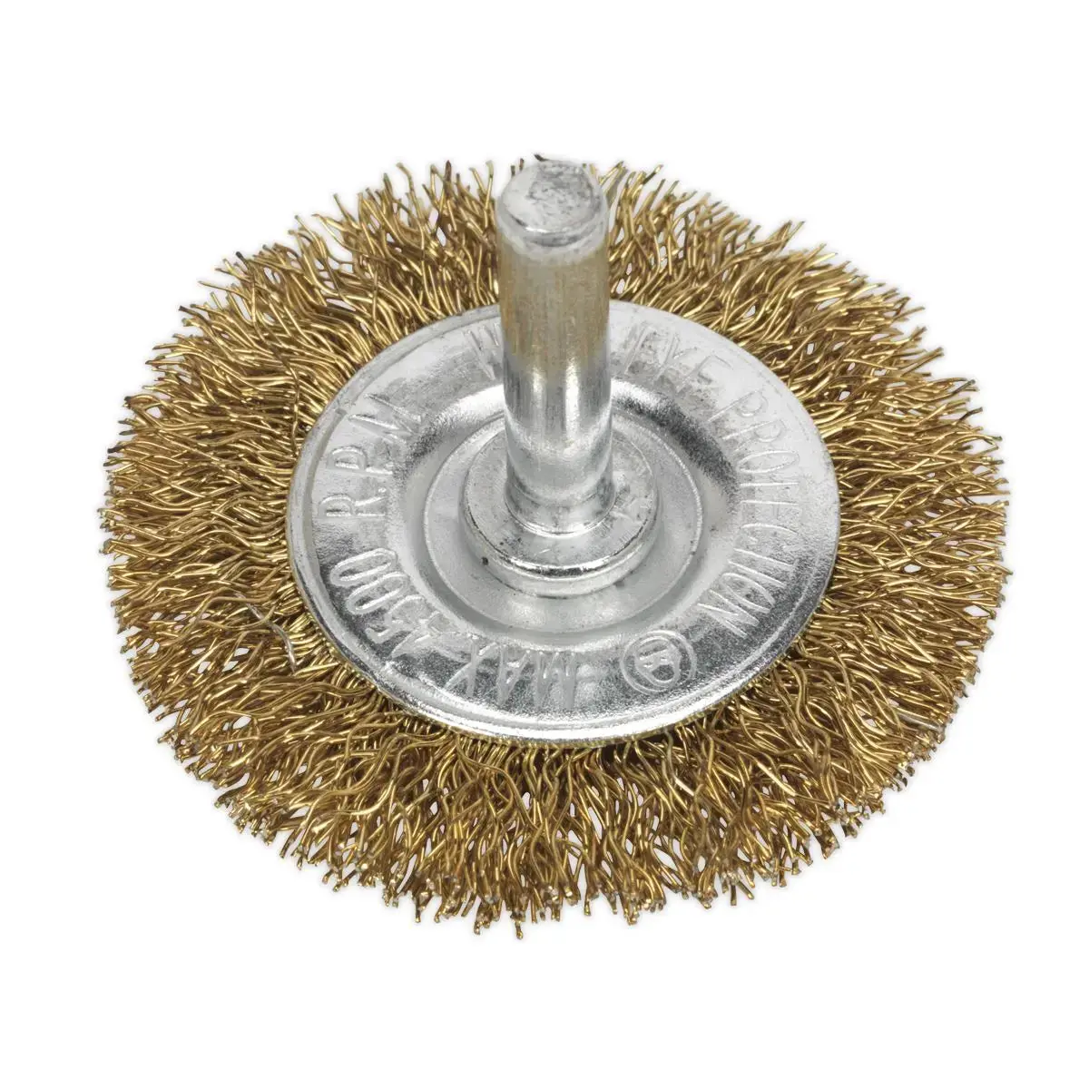Sealey Crimped Flat Wire Brush Ø50mm With 6Mm Shaft 1
