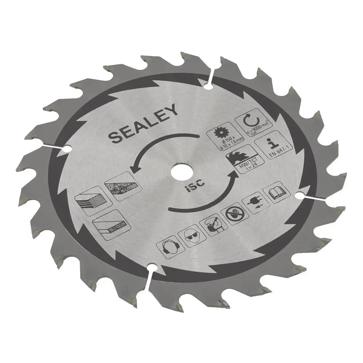 Sealey Cut-Off Saw Blade Ø150 X 1.6Mm/Ø10mm 24Tpu 1