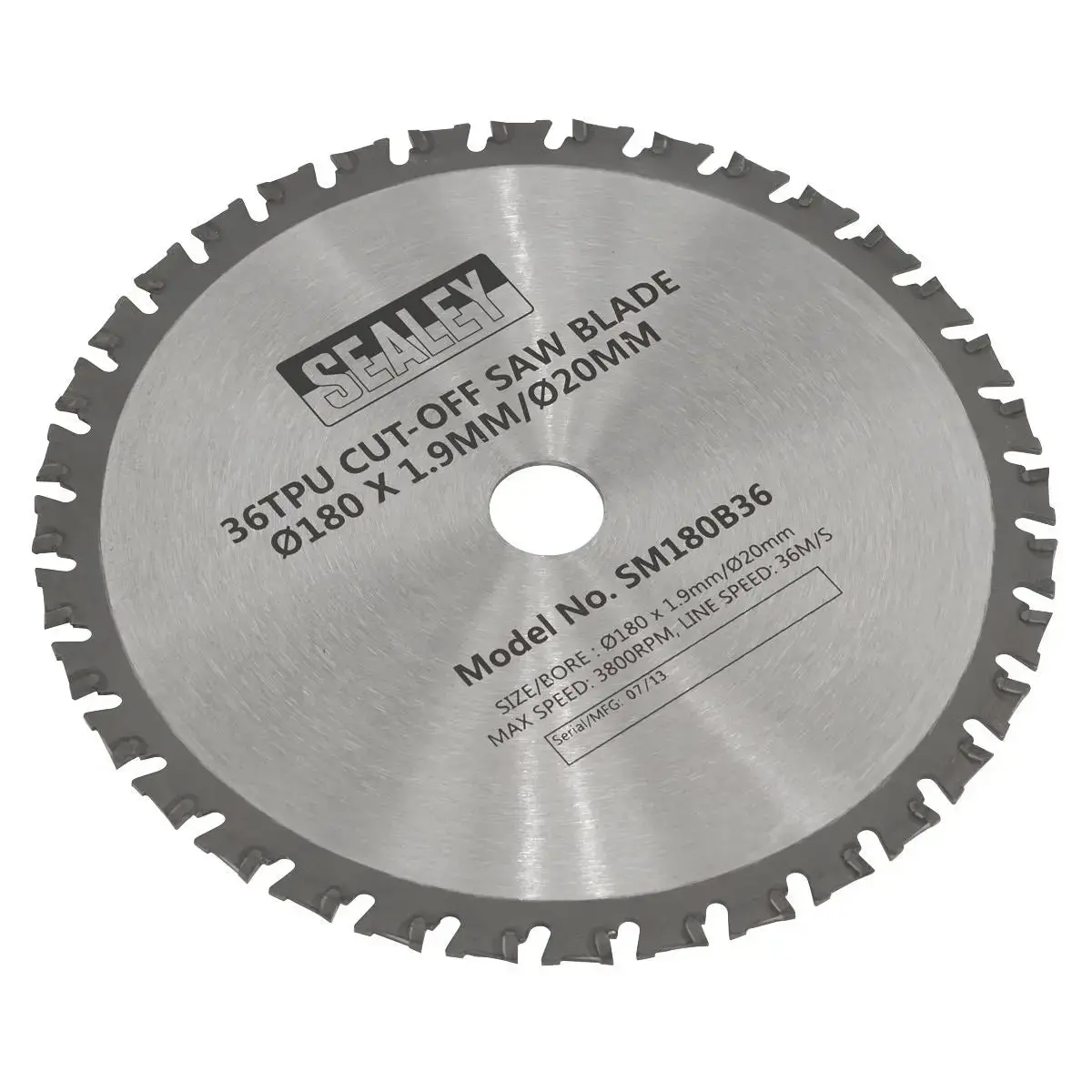 Sealey Cut-Off Saw Blade Ø180 X 1.9Mm/Ø20mm 36Tpu 1