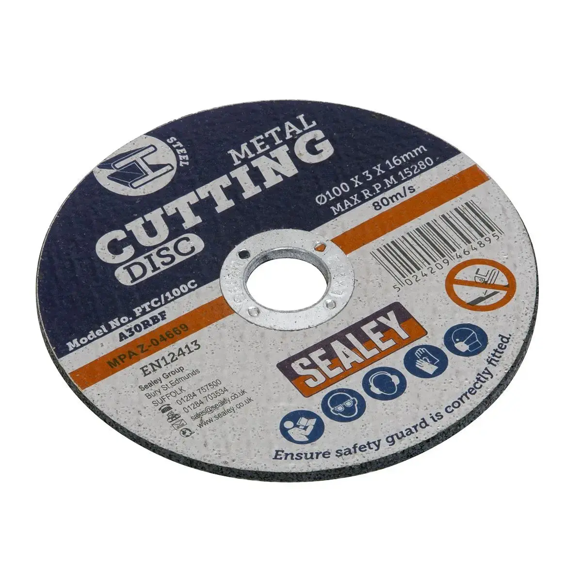 Sealey Cutting Disc Ø100 X 3Mm Ø16mm Bore 1