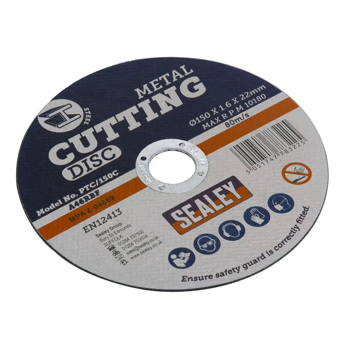 Sealey Cutting Disc Ø150 X 1.6Mm 22Mm Bore 1