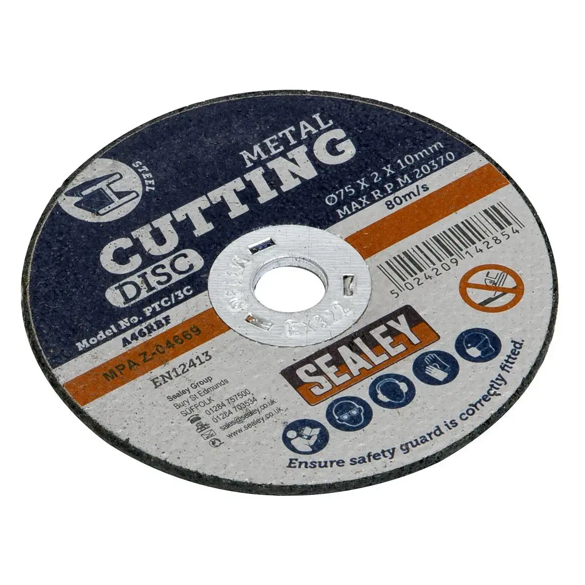 Sealey Cutting Disc Ø75 X 2Mm Ø10mm Bore 1