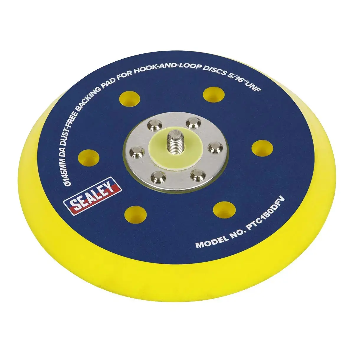 Sealey Da Dust-Free Backing Pad For Hook-And-Loop Discs Ø145mm 5/16"Unf 1