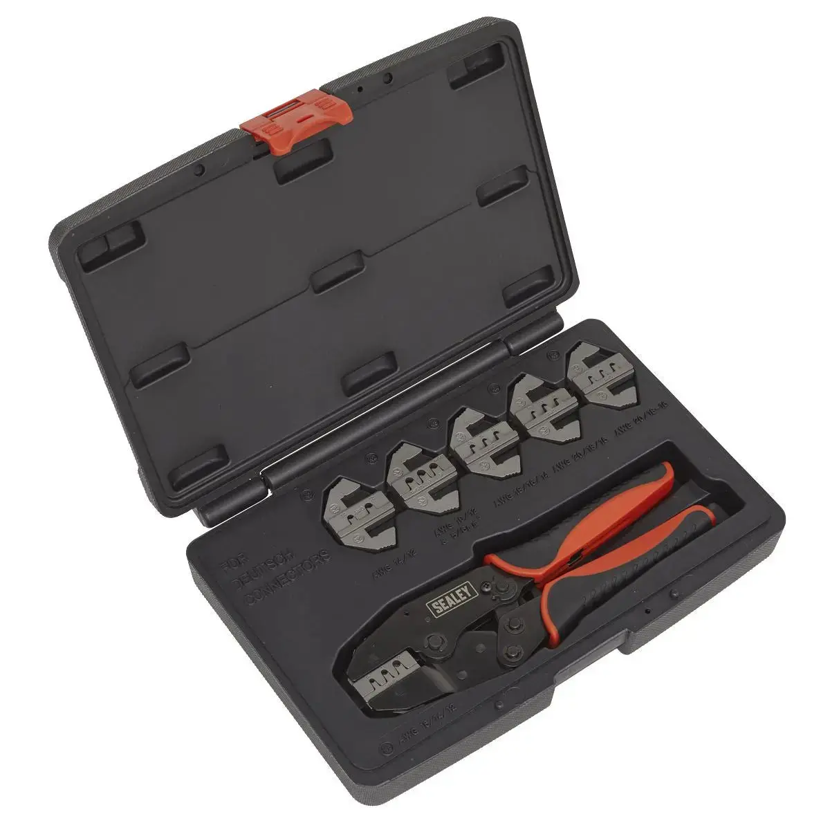 Sealey Deutsch Connector Plier Set 7 Piece Electrical Crimp Tool 10-20 Awg 1