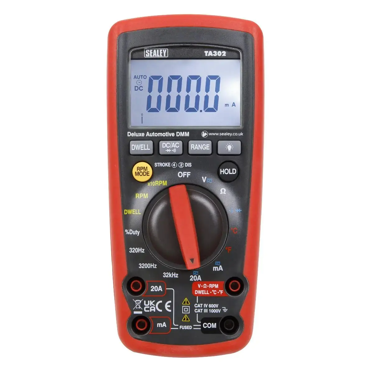 Sealey Digital Automotive Analyser 12-Function With Inductive Coupler 1