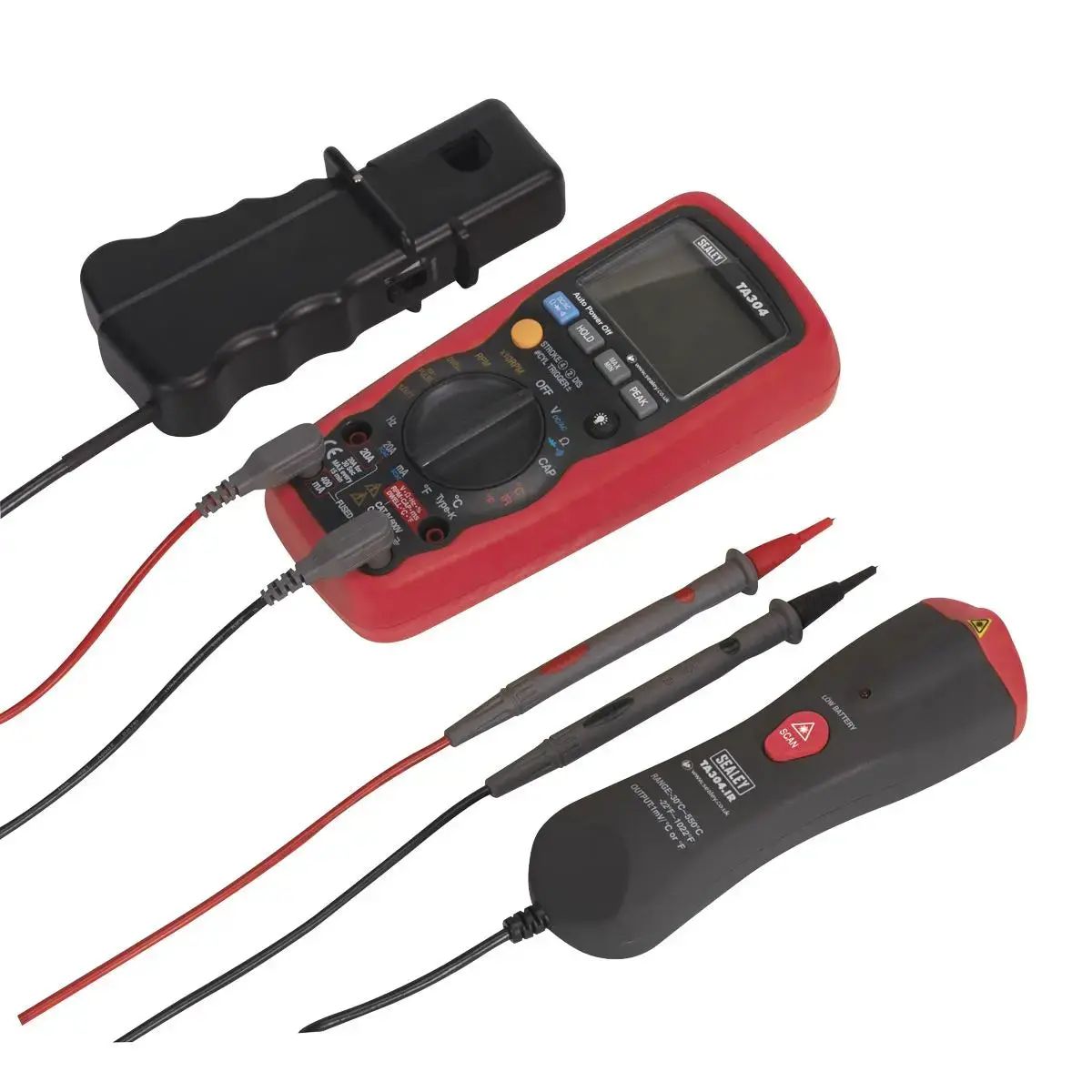 Sealey Digital Automotive Analyser 15-Function With Inductive Coupler/Infrared Temperature Probe 1