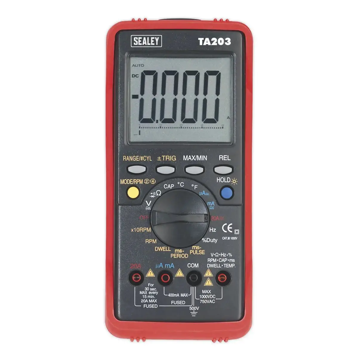 Sealey Digital Automotive Multimeter 15-Function Bar Graph/Pc Link 1