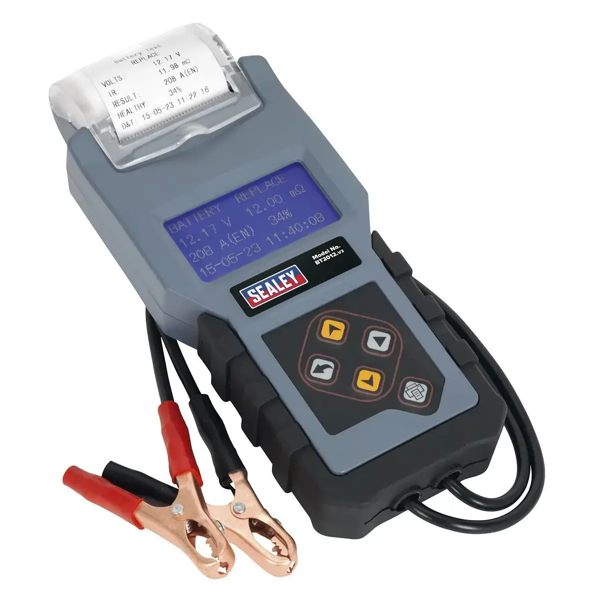Sealey Digital Battery & Alternator Tester With Printer 12V 1