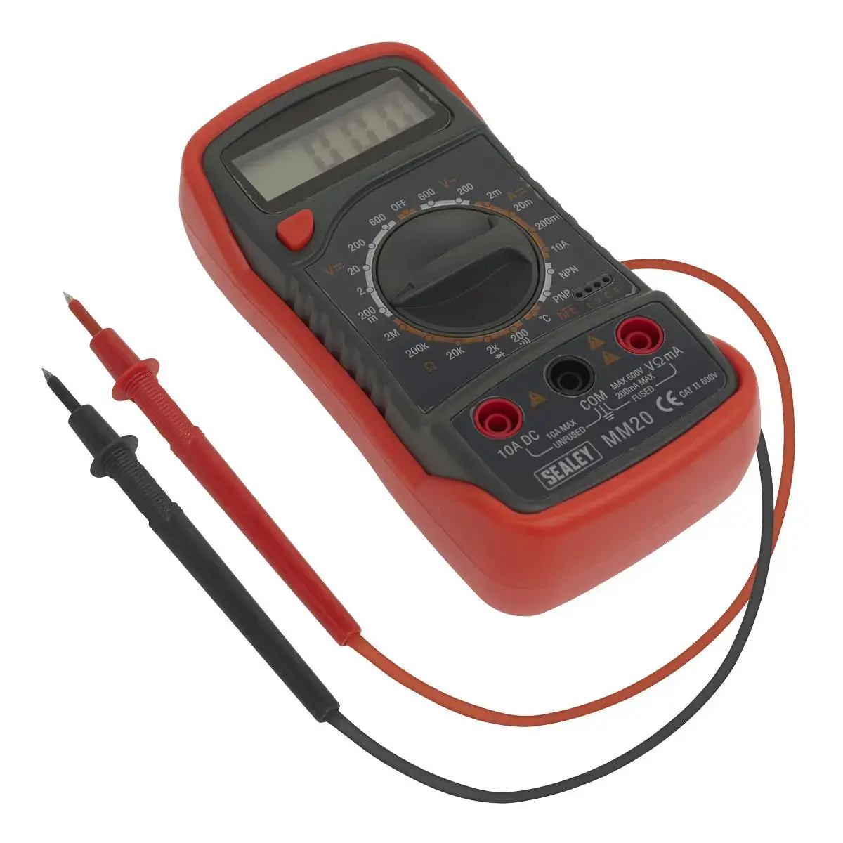 Sealey Digital Multimeter 8 Function With Thermocouple Ac Dc Current Electricians 1