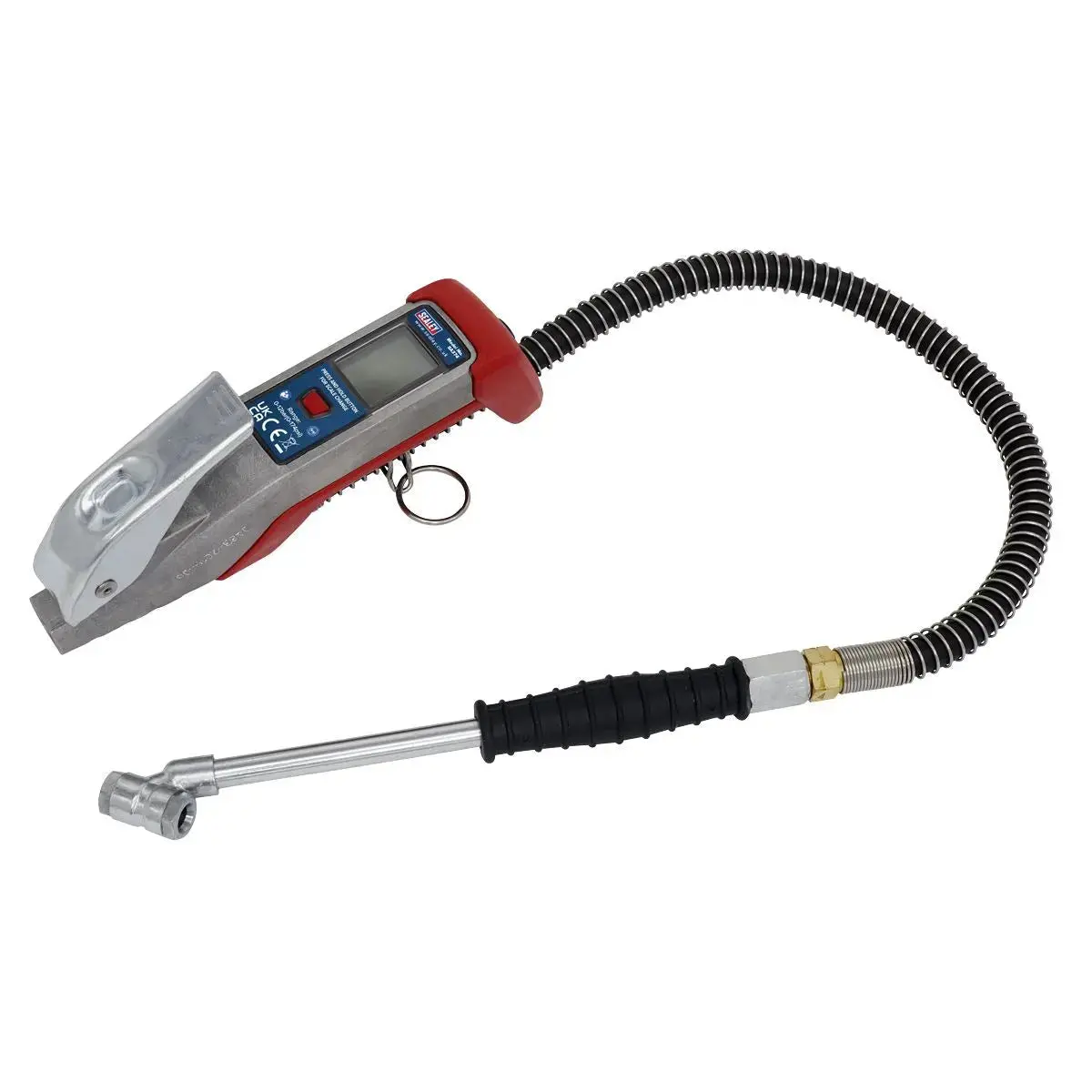 Sealey Digital Tyre Inflator 0.5M Hose With Twin Push-On Connector 1