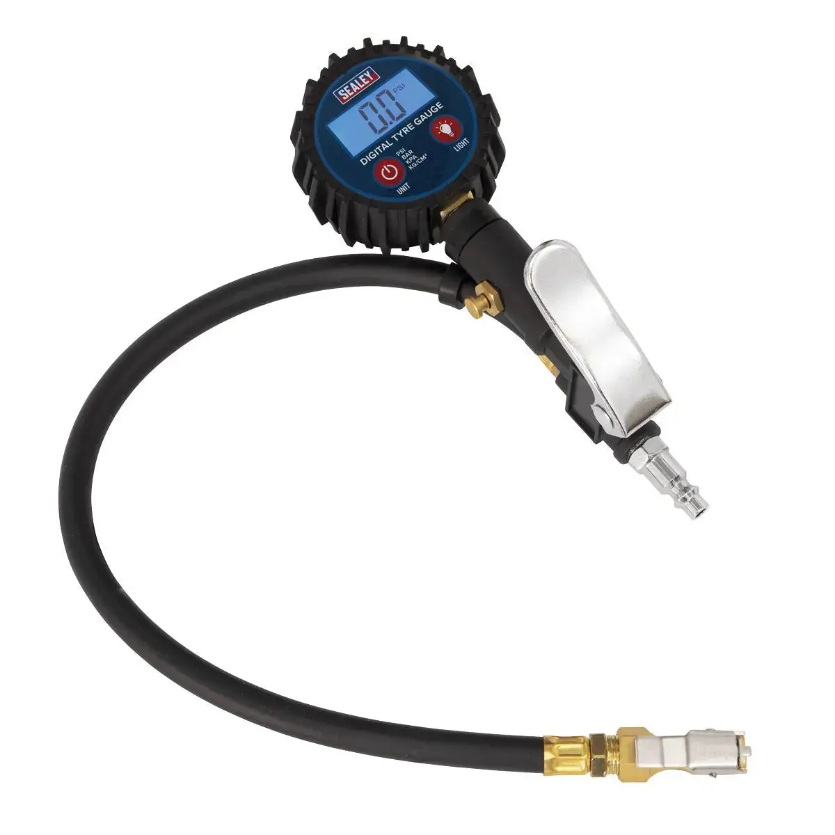Sealey Digital Tyre Inflator With Clip On Connector 1