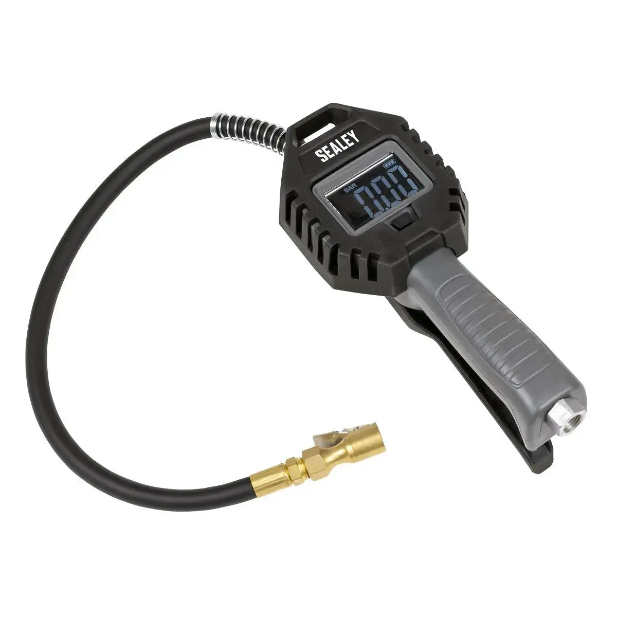 Sealey Digital Tyre Inflator With Clip-On Connector Rechargeable 1