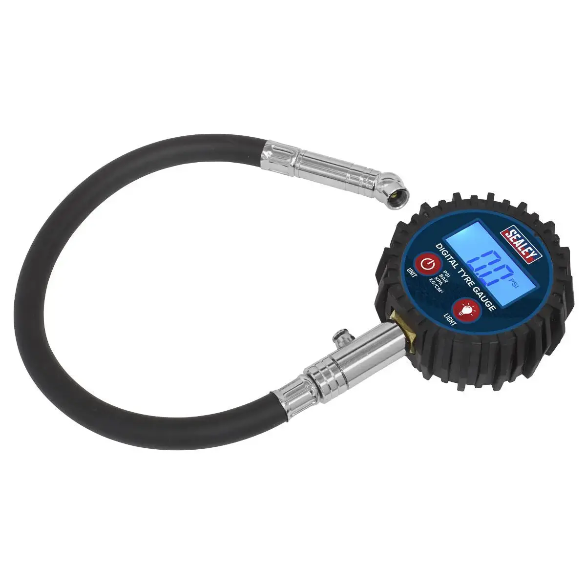 Sealey Digital Tyre Pressure Gauge With Push-On Connector 1