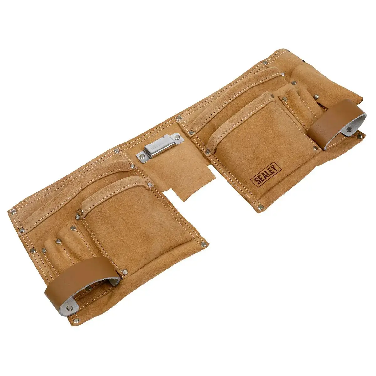 Sealey Double Pouch Leather Tool Belt 1